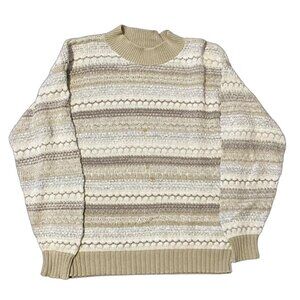 Vintage Orvis Cream Knit Sweater